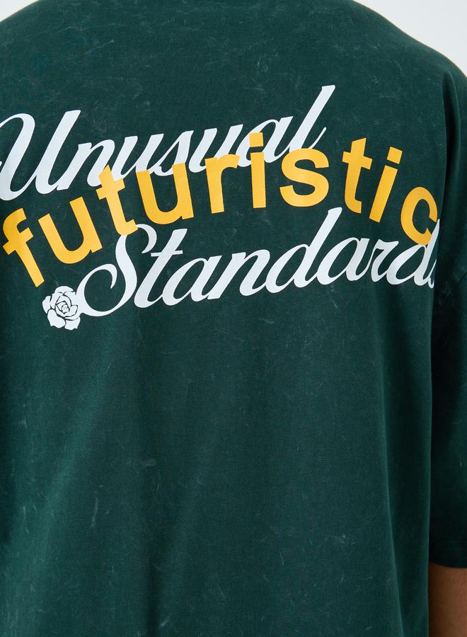 ستايلي تيشيرت بوكسي بطبعة جرافيك - Image 5